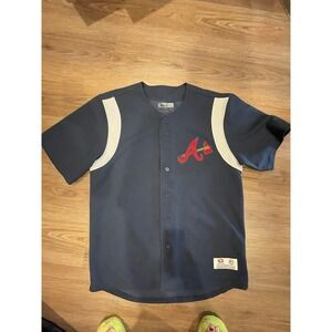 Atlanta Braves Jersey True Fan Series All Stars Blue L